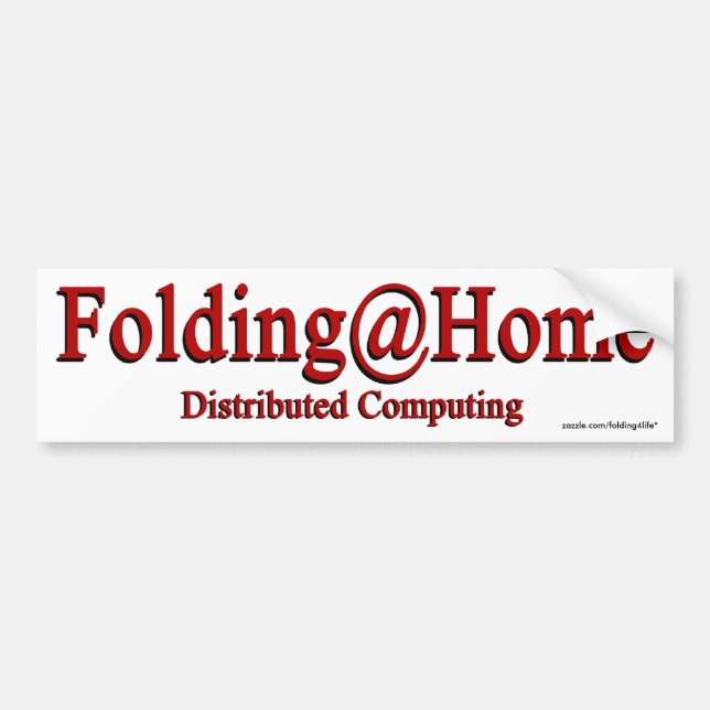 Folding@Home - bumper sticker (Front)