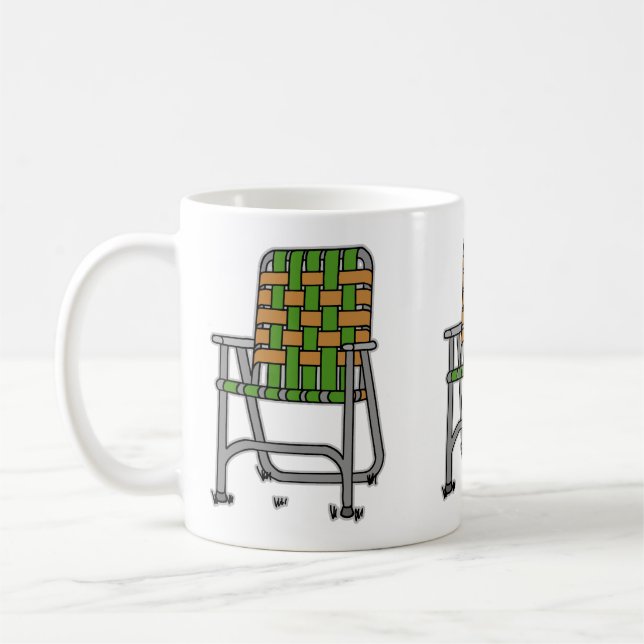 Folding Lawn Chair Coffee Mug (Left)