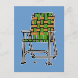 Folding Lawn Chair Postcard