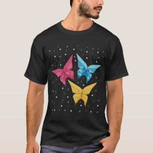 Folding paper butterfly japanese origami masters T-Shirt