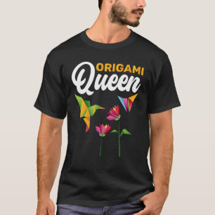 Folding Paper Origami Queen T-Shirt