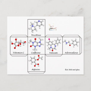 Folding postcard
