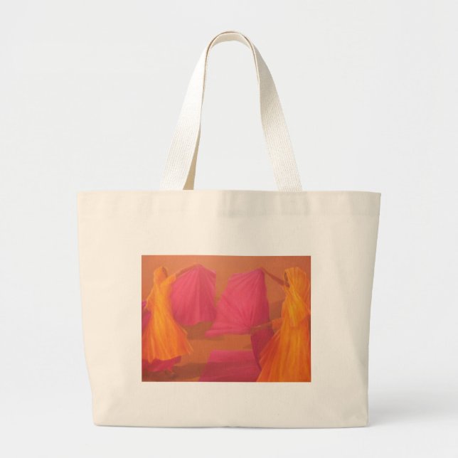Folding Saris 2010 Large Tote Bag (Front)