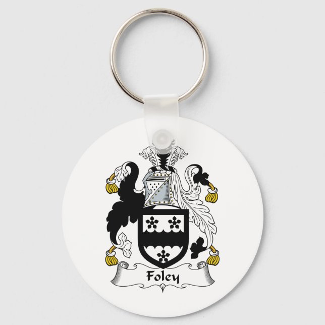 Foley Family Crest Key Ring (Front)