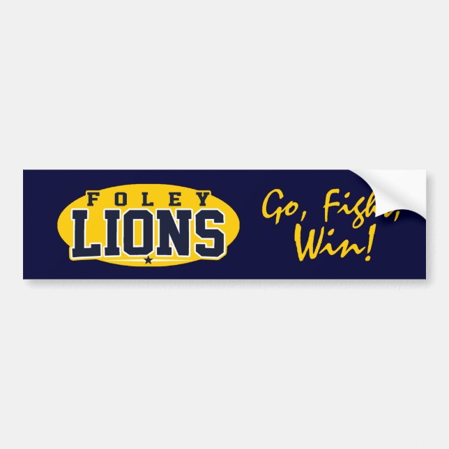 Foley High School; Lions Bumper Sticker (Front)