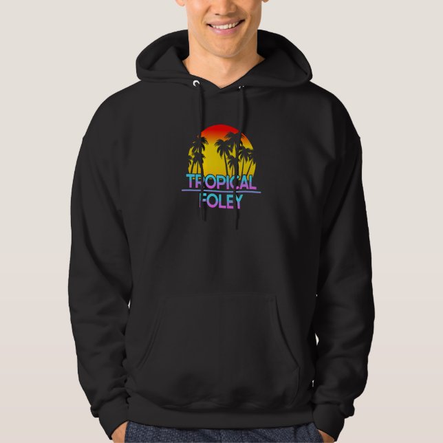 Foley Minnesota Funny Ironic Weather 1 Hoodie (Front)