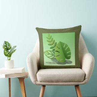 Folhas Verdes Cushion