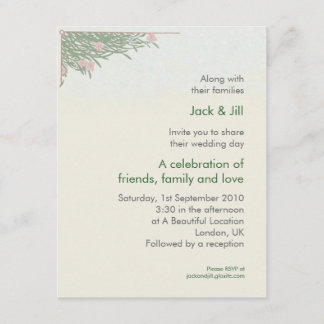 Foliage 4.25x5.5 invitation