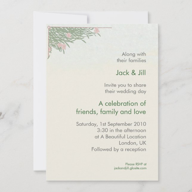 Foliage 5x7 invitation (Front)