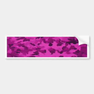 Foliage Abstract  Pop Art Violet Bumper Sticker