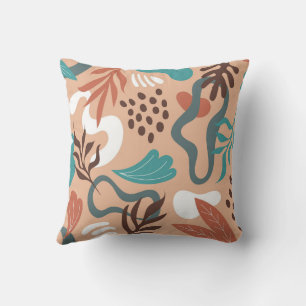 Foliage Abstract Throw Pillow