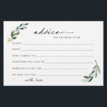 Foliage advice for the bride to be cards<br><div class="desc">Gorgeous foliage advice cards for the bride to be. For more advanced customisation of this design,  e.g. changing layout,  font or text size please click the "CUSTOMIZE" button above. Please contact me for any questions!</div>