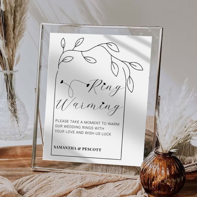 Foliage Arch Rings Warming Wedding Sign (Creator Uploaded)