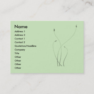 Foliage business card