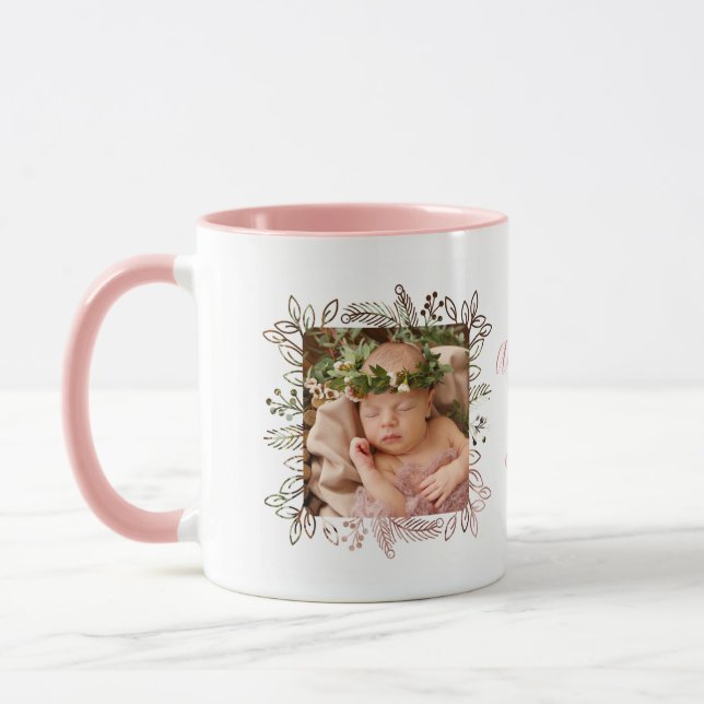 Foliage Frame 2 Photo Mug (Left)