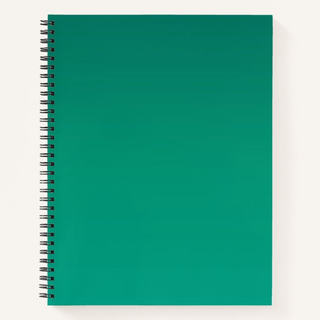 Foliage Green Gradient Notebook (Front)