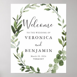 Foliage Greenery Welcome Sign
