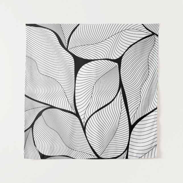 Foliage leaves background pattern tapestry (Front)
