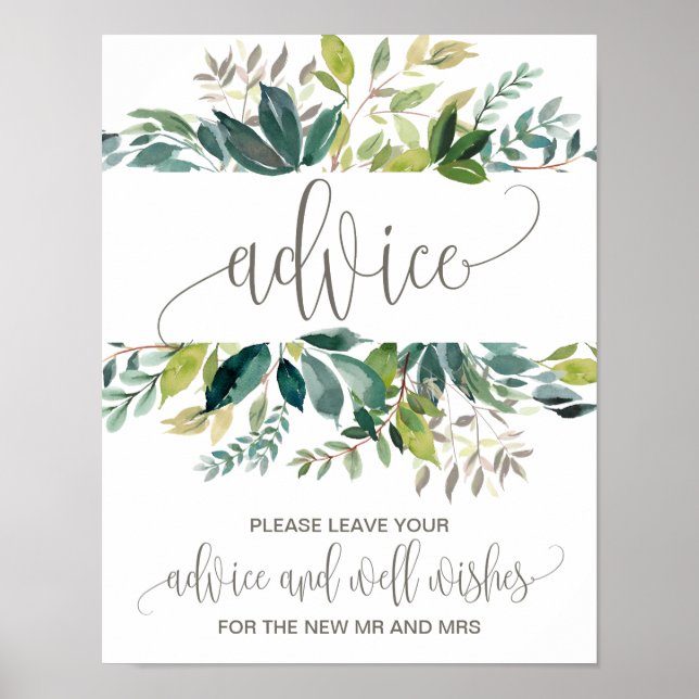 Foliage Marriage Advice Poster (Front)