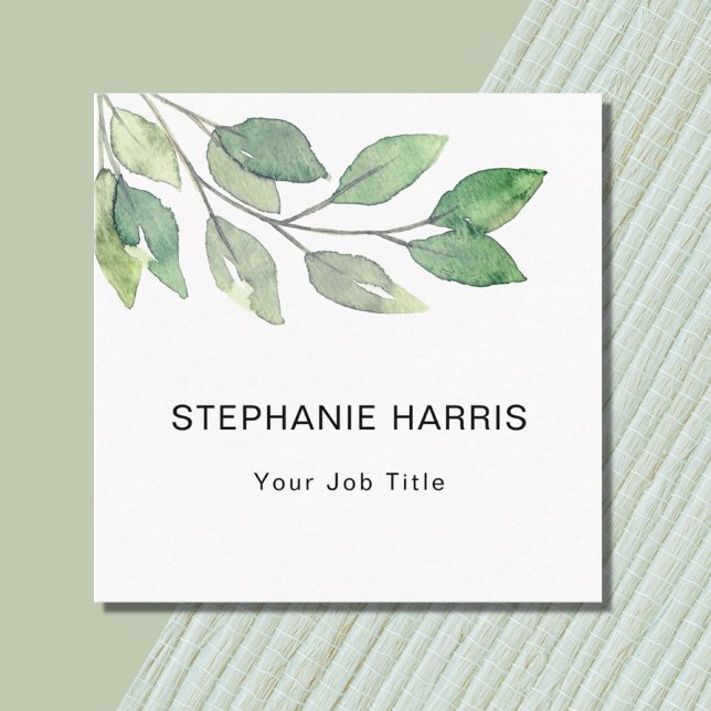 Foliage  square business card (Creator Uploaded)