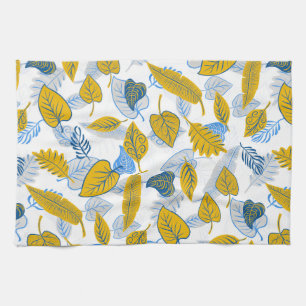 Foliage tea towel