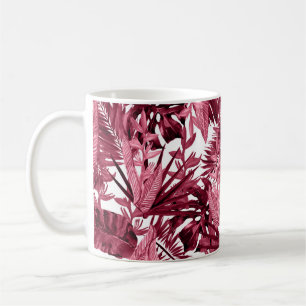 Foliage Watercolor Purple, Floral Seamless. Coffee Mug