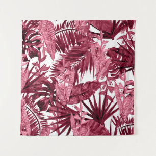 Foliage Watercolor Purple, Floral Seamless. Tapestry