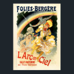 FOLIES BERGERE Cheret Paris Cabaret Vintage Poster<br><div class="desc">All poster images in this store is DIGITALLY RETOUCHED AND ENHANCED! Sharp crisp colours and blemishes removed! Hi Res reproduction Vintage Art Nouveau Posters collection. Jules Cheret (1836 -1932) was a French painter and lithographer who became a master of Belle Époque poster art. He has been called the father of...</div>