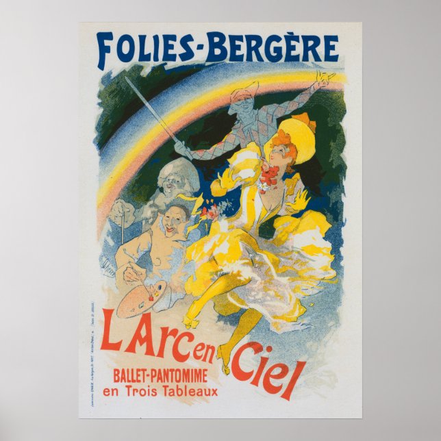 Folies Bergère - L'arc en ciel - Jules Chéret 1893 Poster (Front)