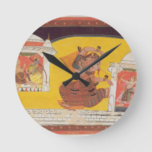 Folio 27 Laksmama cuts the nose of Surpanakha, fro Round Clock