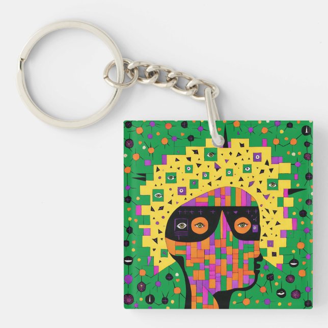 Folk 001 Nancy Key Ring (Front)