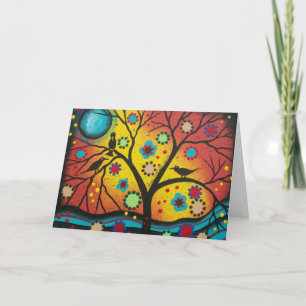 FOLK ART A Morning With You BY LORI Greeting Card