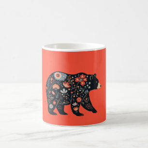 Folk Art Bear Mug