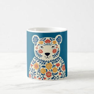 Folk Art Bear Mug