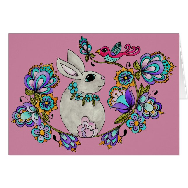Folk Art  Bunny (Front Horizontal)