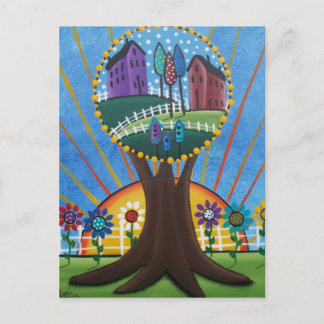 Folk Art BY LORI EVERETT postcard