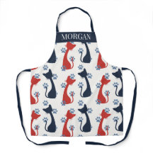 Folk Art Cat Pattern | Farmhouse Kitchen