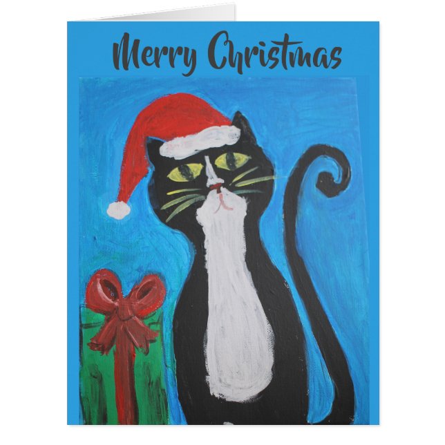 Folk Art Christmas Cat (Front)