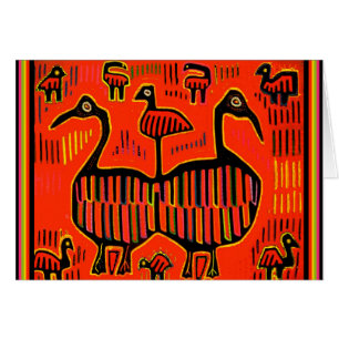 Folk Art Colourful Birds