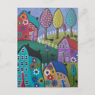 FOLK ART Day's Gone By BY LORI EVERETT postcard