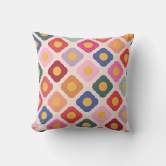 Folk Art Decorative Accent Throw Pillow