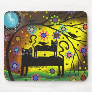 Folk Art Double Trouble By Lori Everett Mouse Pad