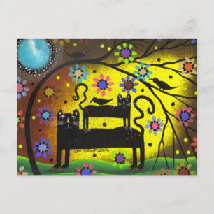 Folk Art Double Trouble By Lori Everett Postcard