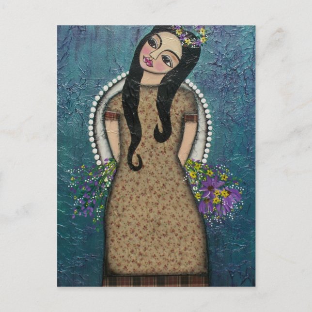 FOLK ART Faith BY LORI EVERETT postcard (Front)