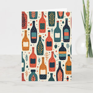 Folk Art Fathers Day Vessel Card