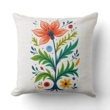 Folk Art Floral Tree Botanical Boho Cottagecore