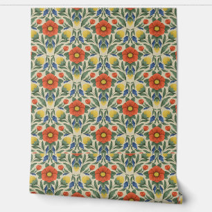 Folk Art Garden Wallpaper
