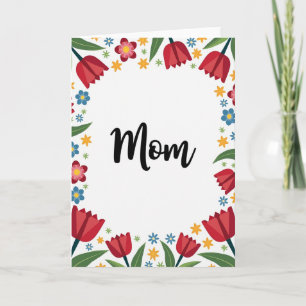 Folk Art Moms Tribute Card