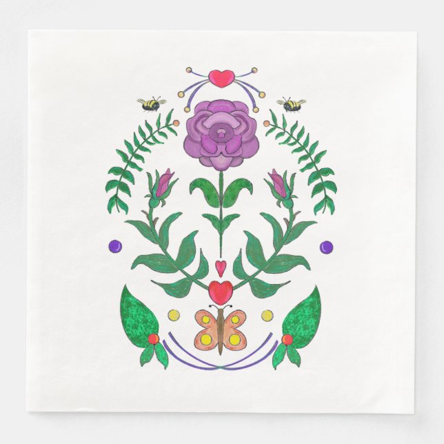 Folk Art Napkin (Front)