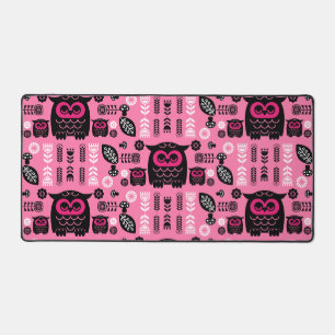 Folk Art Nordic Owl Desk Mat